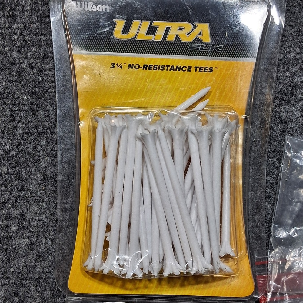 Wilson Ultra‎ BLK Tee System PTS  Tees, 3-3/4-Inch-40 Count , White tees